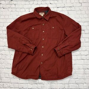 LL Bean Katahdin Iron Works Nor Easter Cotton Sherpa Lined Work Jacket Mens XL